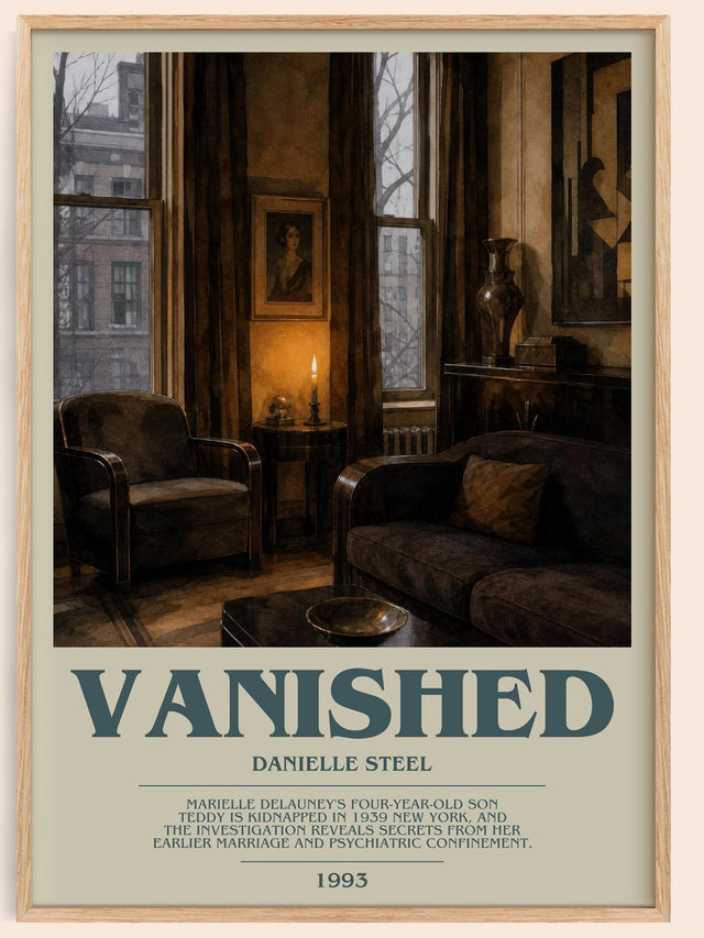 Vanished Bookish Wall Art by Danielle Steel