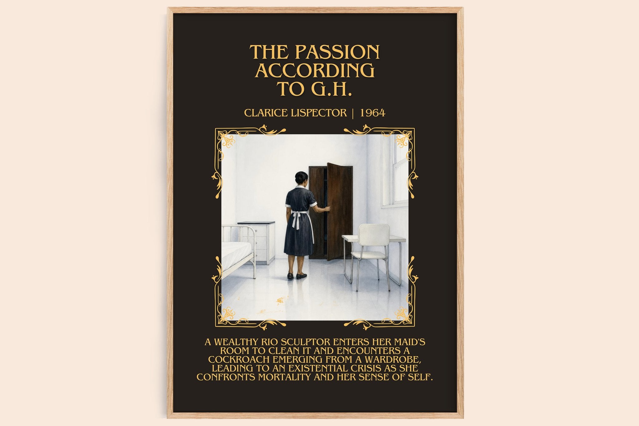 Passion According to G.H. Minimalist Book Poster by Clarice Lispector