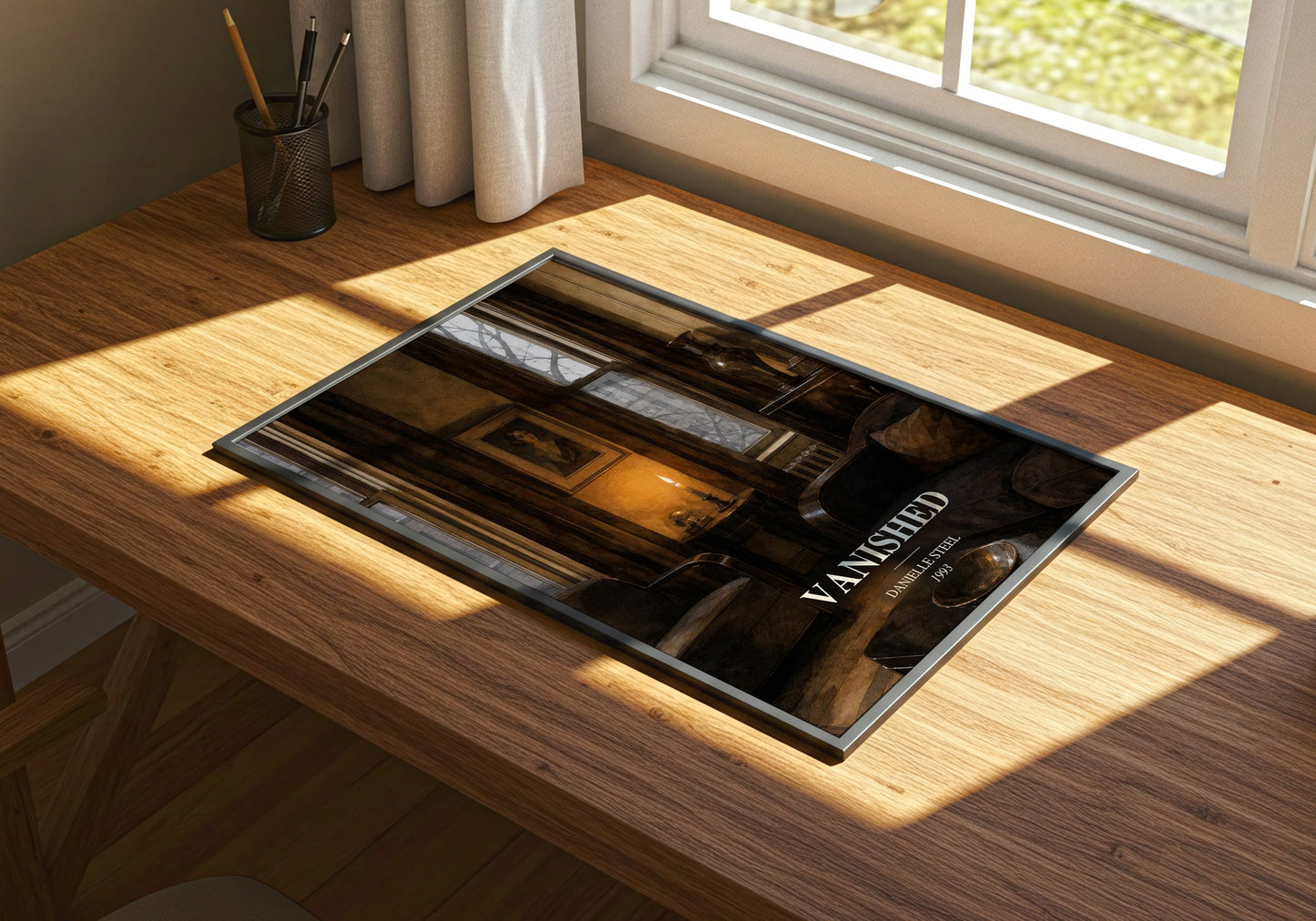 Vanished watercolour book poster framed on wall – romance wall art
