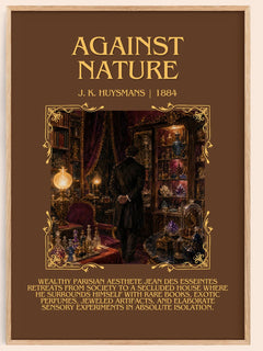 Against Nature Minimalist Book Poster by J. K. Huysmans – book poster