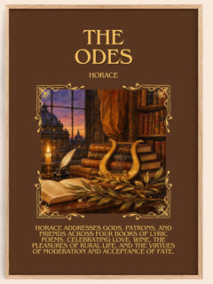 The Odes Minimalist Book Poster by Horace – book poster