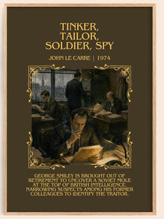 Tinker, Tailor, Soldier, Spy Minimalist Book Poster by John le Carré – book poster