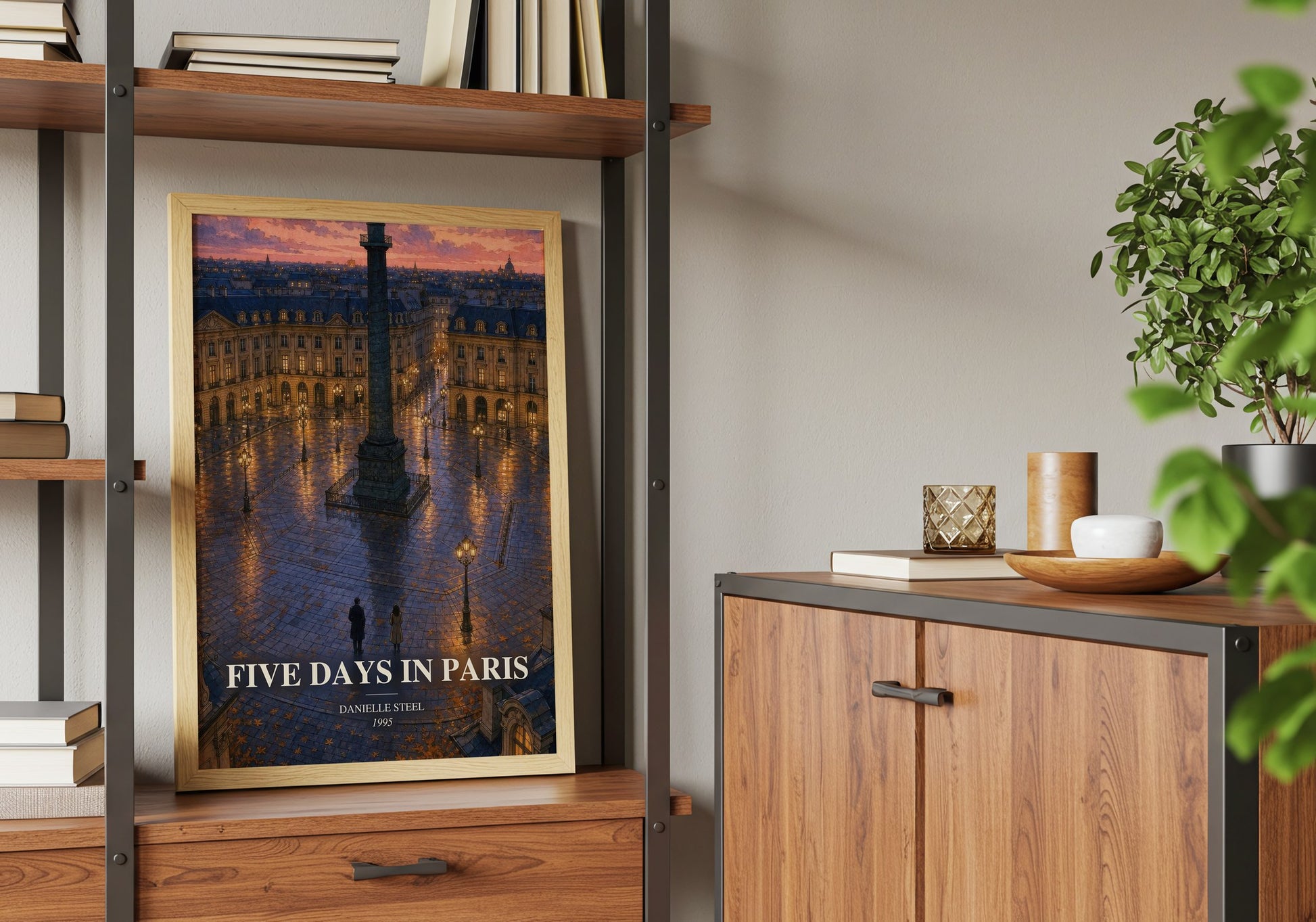 Five Days In Paris book watercolour illustration paper finish options – matte satin gloss