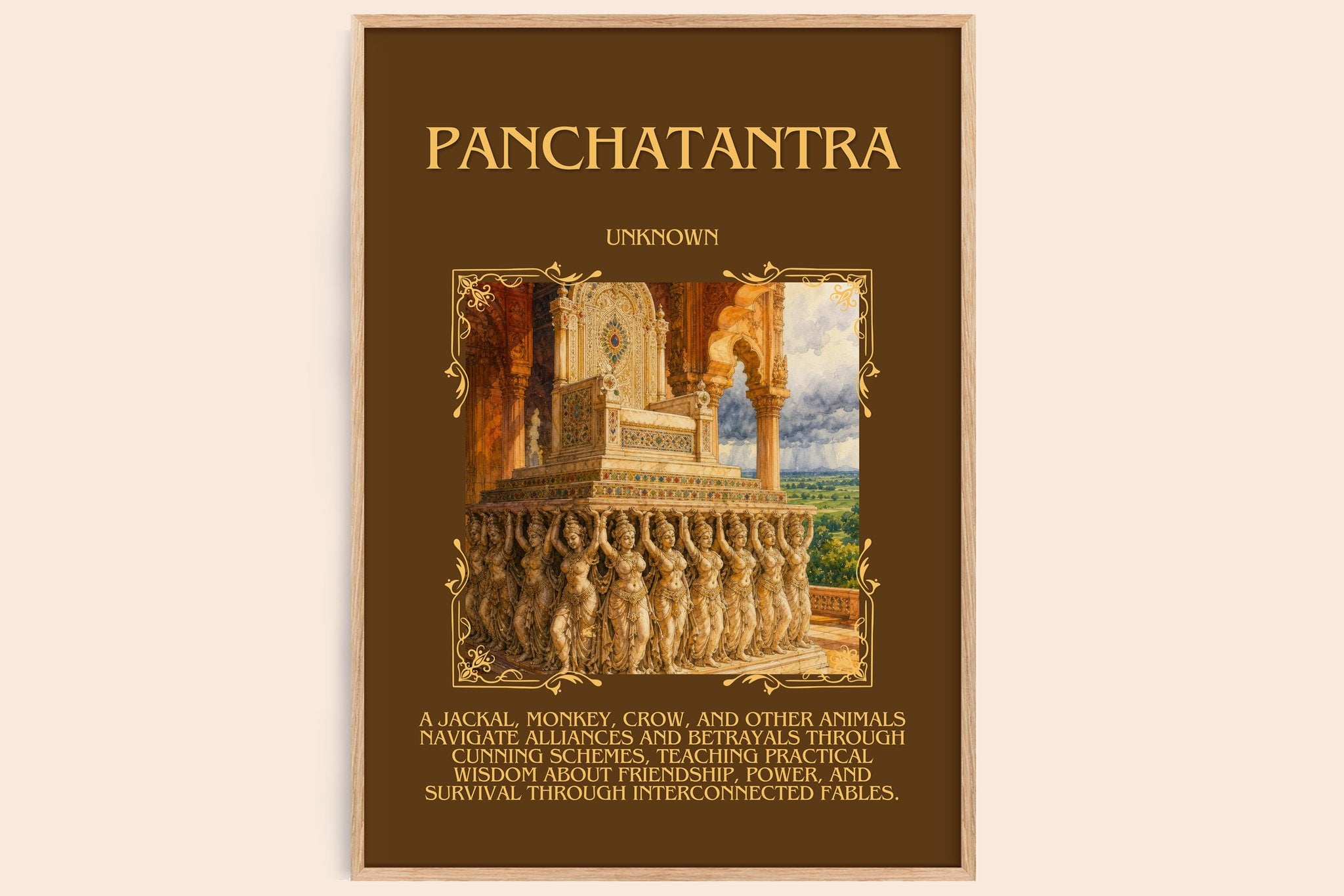 Panchatantra Minimalist Book Poster by Unknown