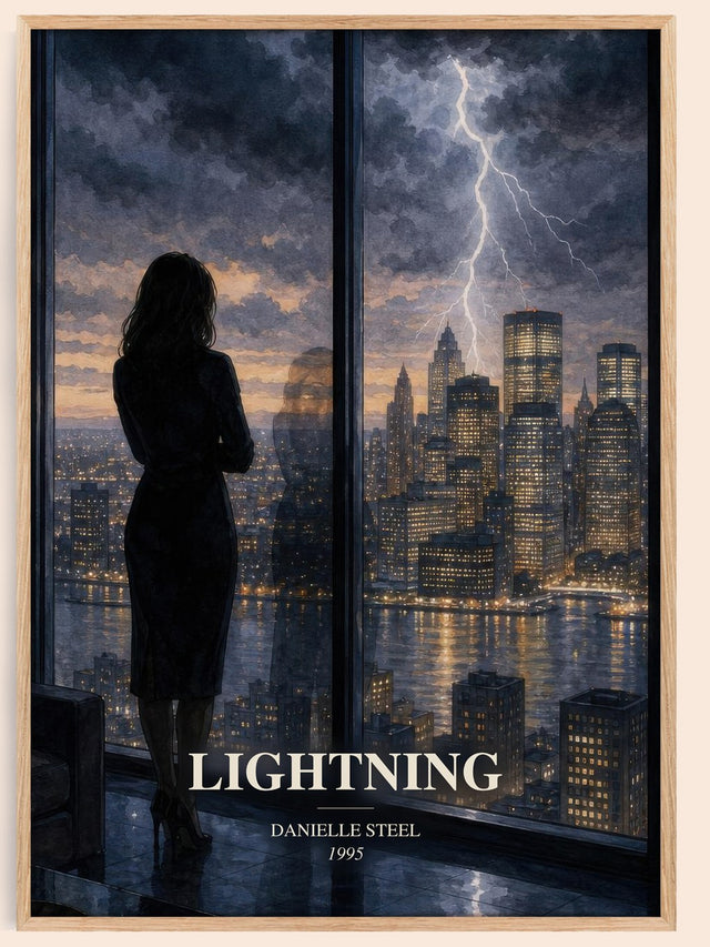 Lightning Book Watercolour Illustration by Danielle Steel