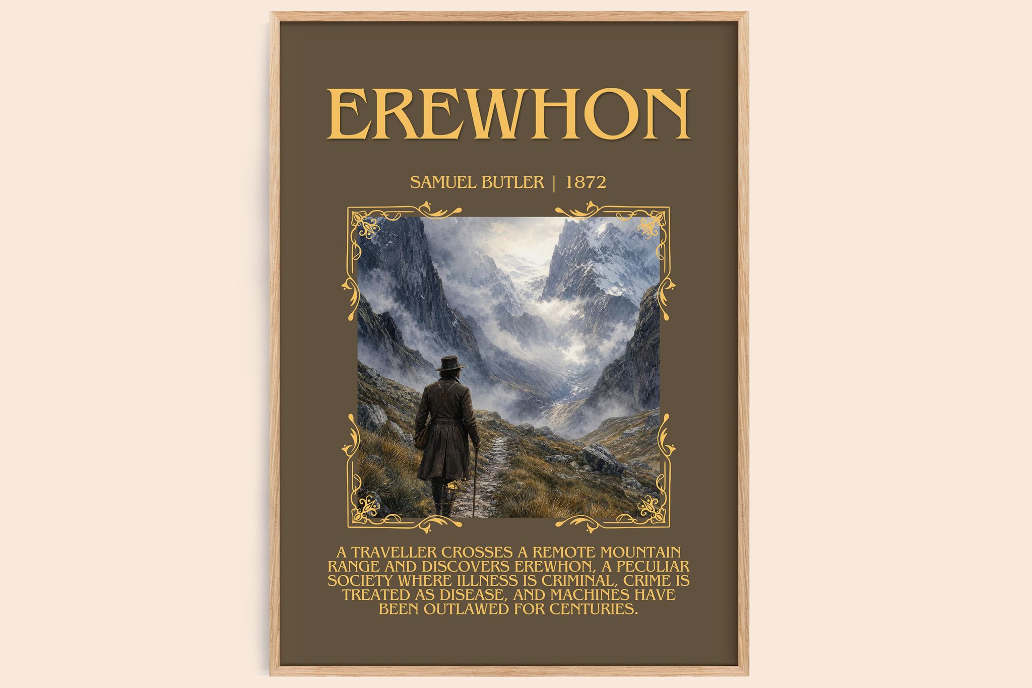 Erewhon Minimalist Book Poster by Samuel Butler