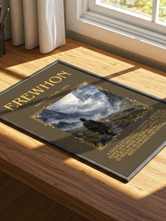 Erewhon Minimalist Book Poster by Samuel Butler – print on a sunlit desk
