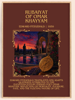 Rubaiyat of Omar Khayyam Minimalist Book Poster by Edward FitzGerald – book poster