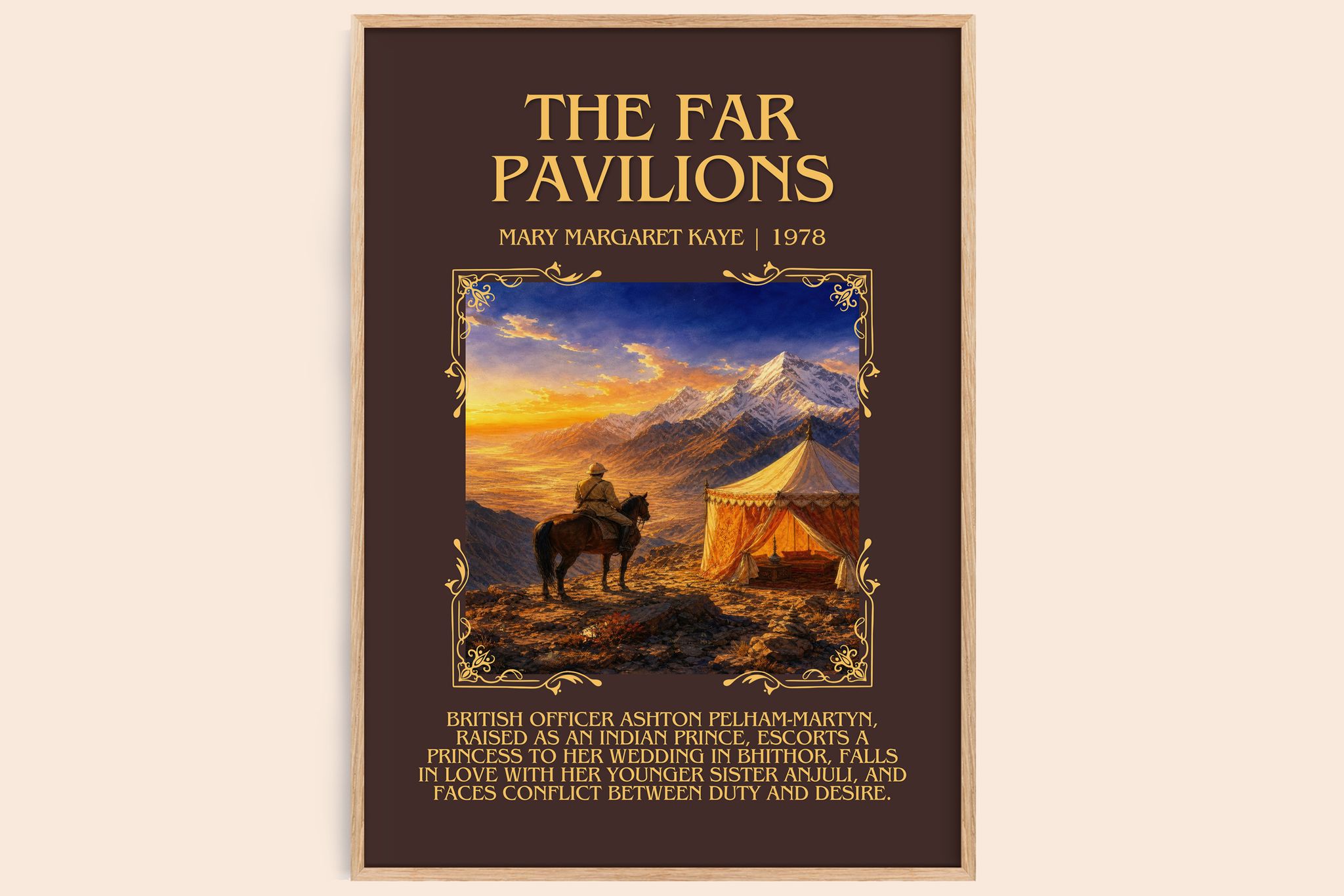 The Far Pavilions Minimalist Book Poster by Mary Margaret Kaye