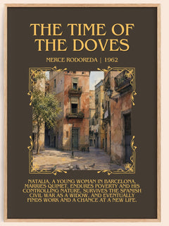 The Time Of The Doves Minimalist Book Poster by Merce Rodoreda – book poster