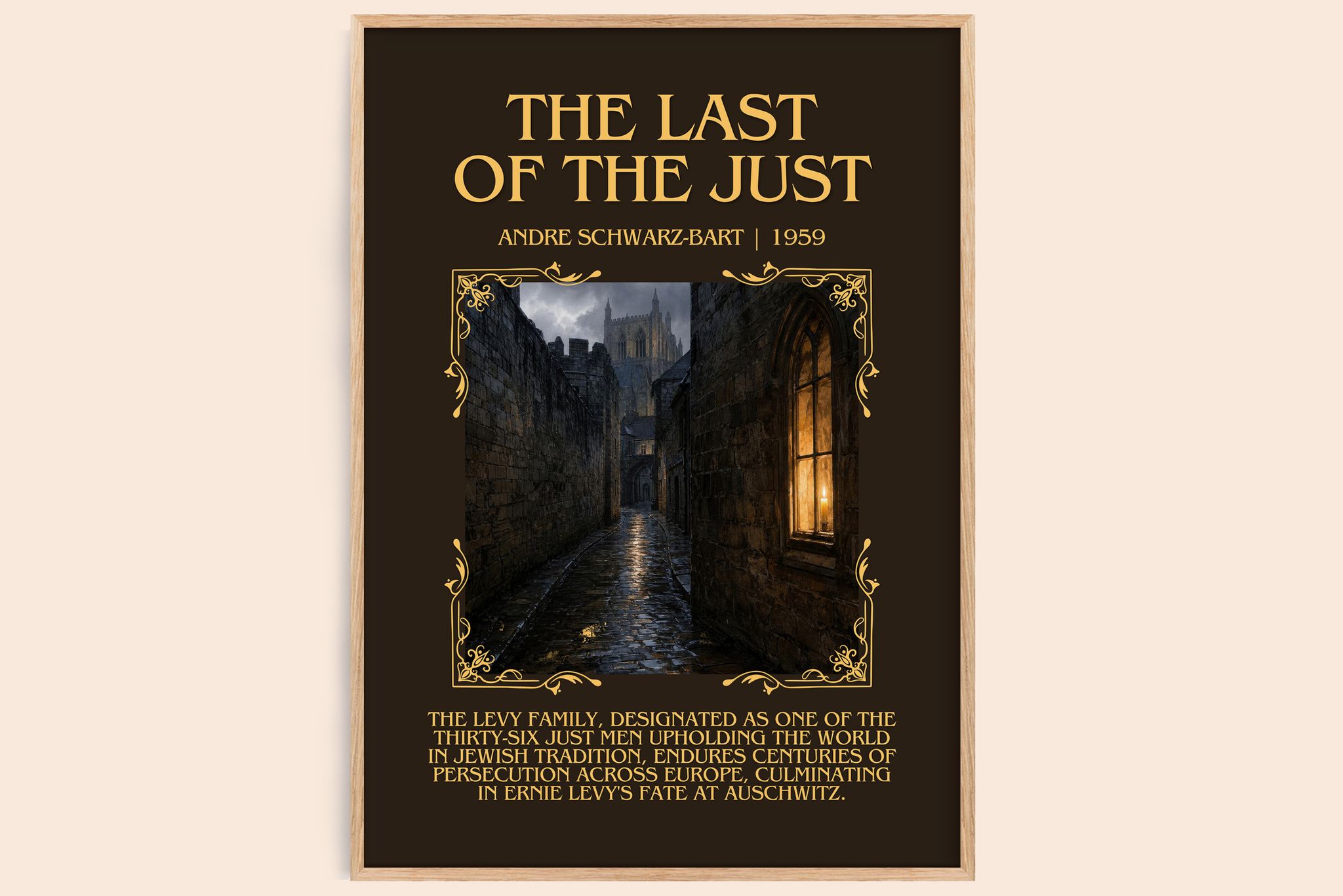 The Last Of The Just Minimalist Book Poster by André Schwarz-Bart