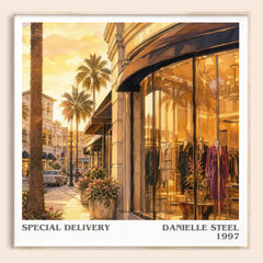 Special Delivery Literary Art Print by Danielle Steel – square framed poster