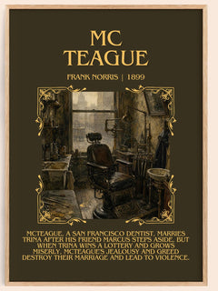 Mc Teague Minimalist Book Poster by Frank Norris – book poster