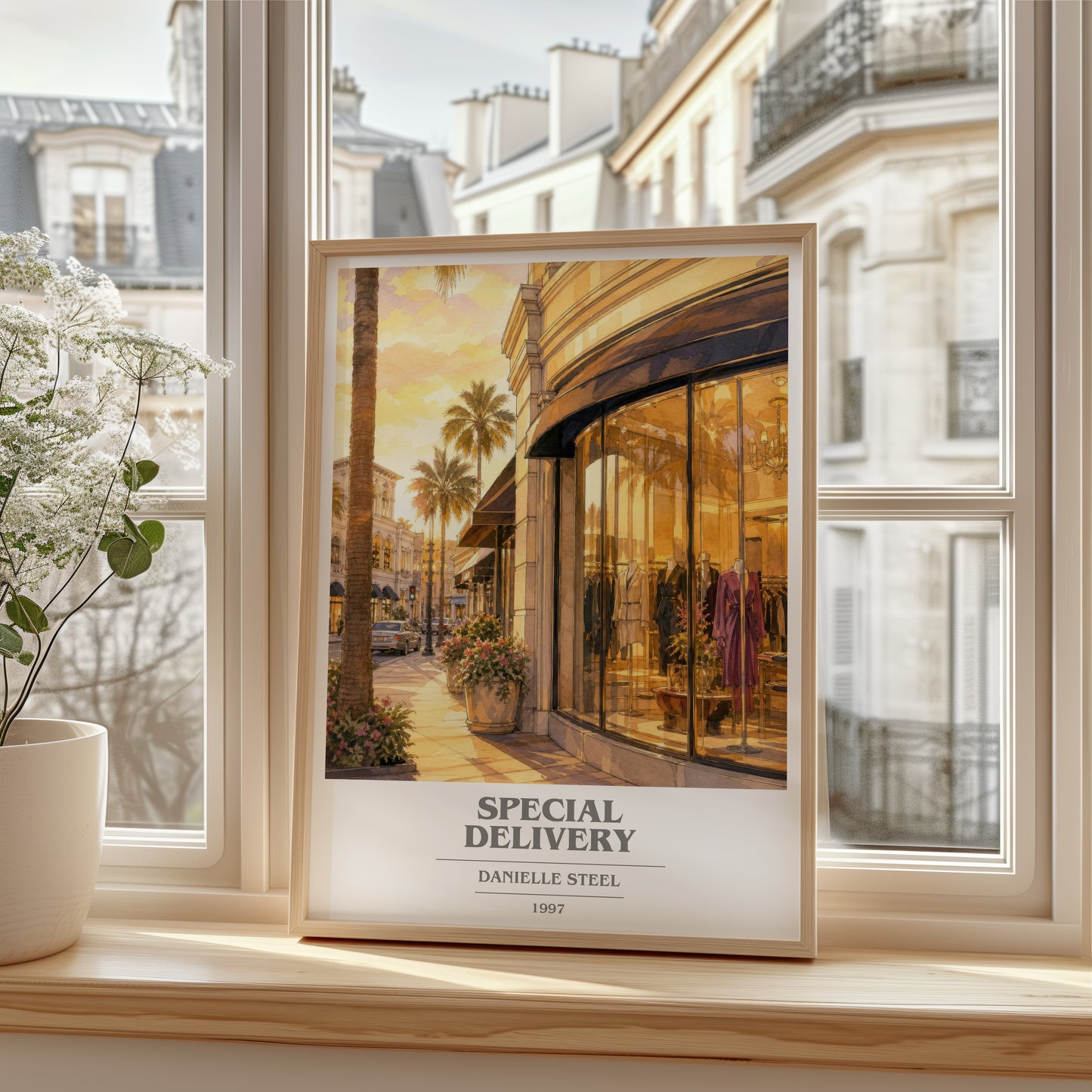 Special Delivery book cover poster colour and style options – Danielle Steel book art