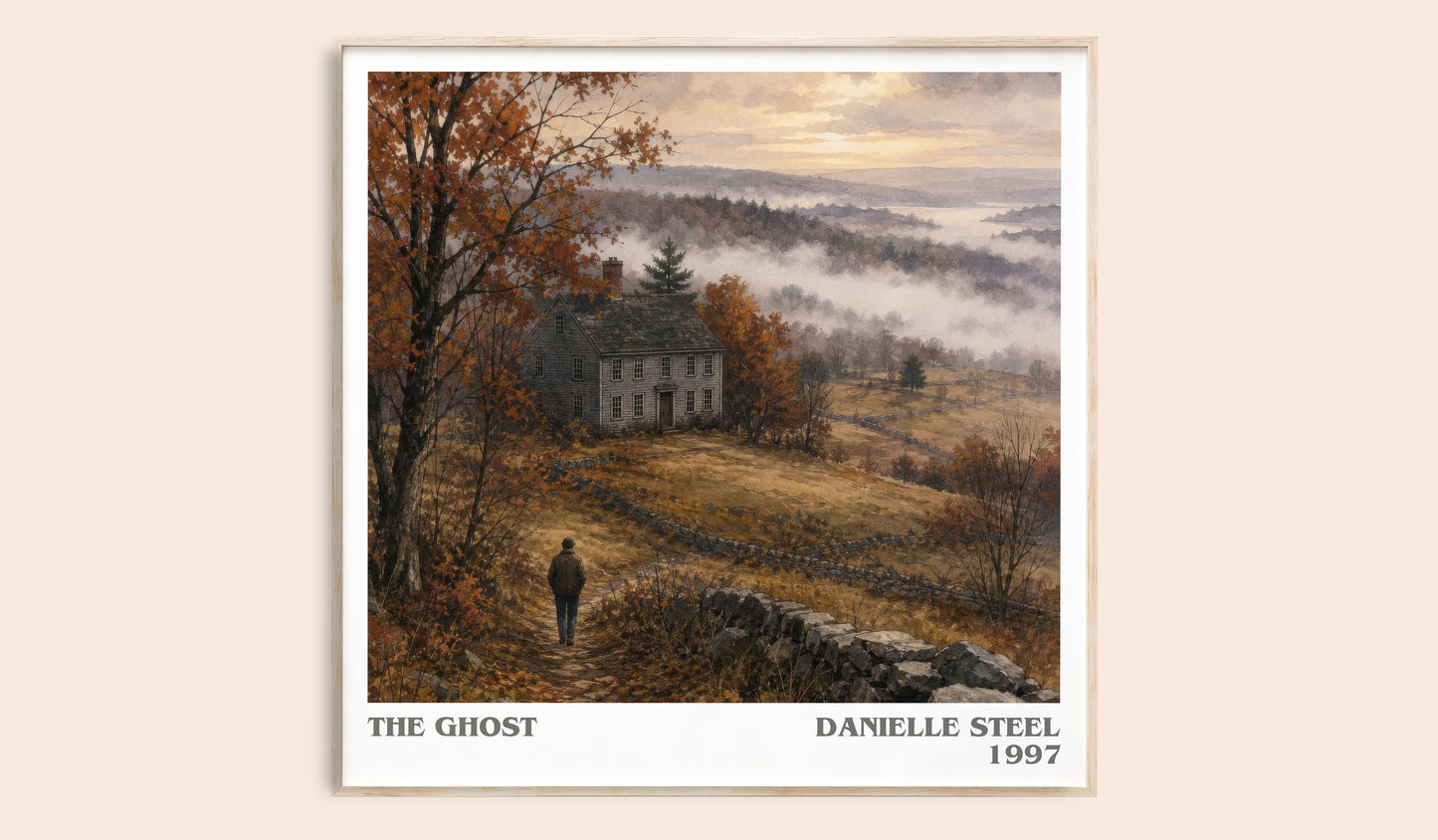 The Ghost literary book poster by Danielle Steel – framed literary art print