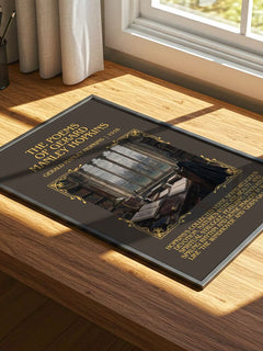 Poems Of Gerard Manley Hopkins Minimalist Book Poster by G. Hopkins – print on a sunlit desk