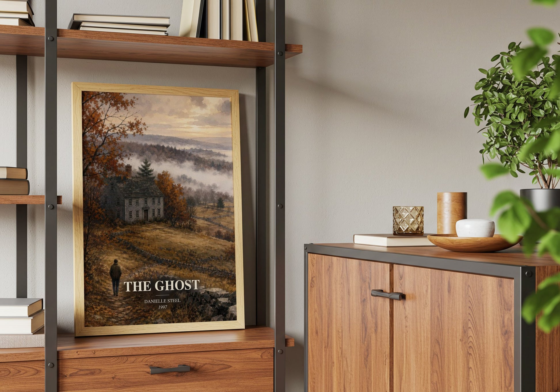 The Ghost book watercolour illustration paper finish options – matte satin gloss