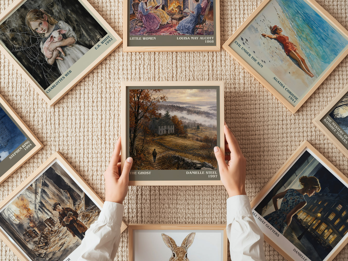 The Ghost literary book poster framed on wall – romance wall art