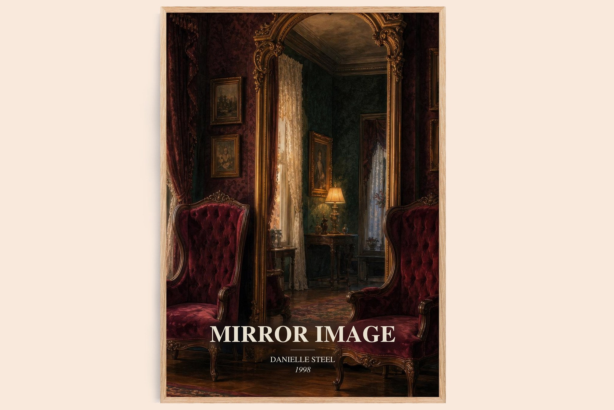 Mirror Image Book Watercolour Illustration by Danielle Steel
