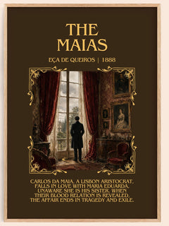 The Maias Minimalist Book Poster by Eça de Queirós – book poster