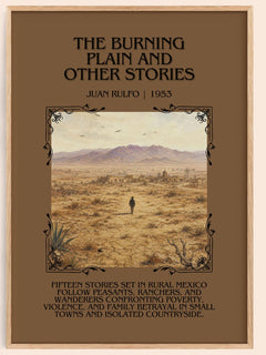 Burning Plain and Other Stories Minimalist Book Poster by Juan Rulfo – book poster
