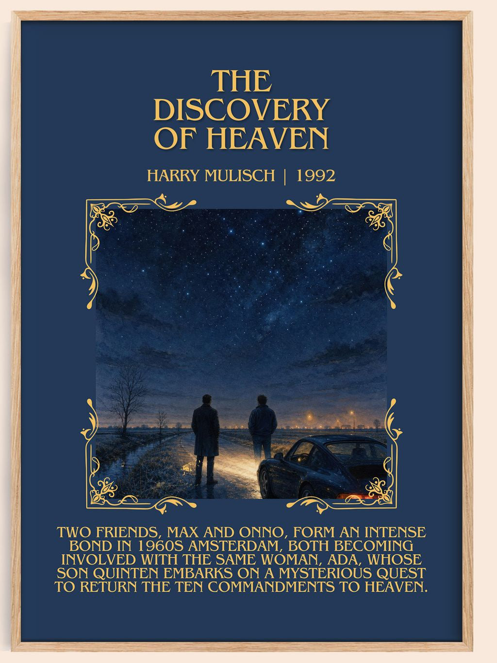 The Discovery of Heaven Minimalist Book Poster by Harry Mulisch – book poster