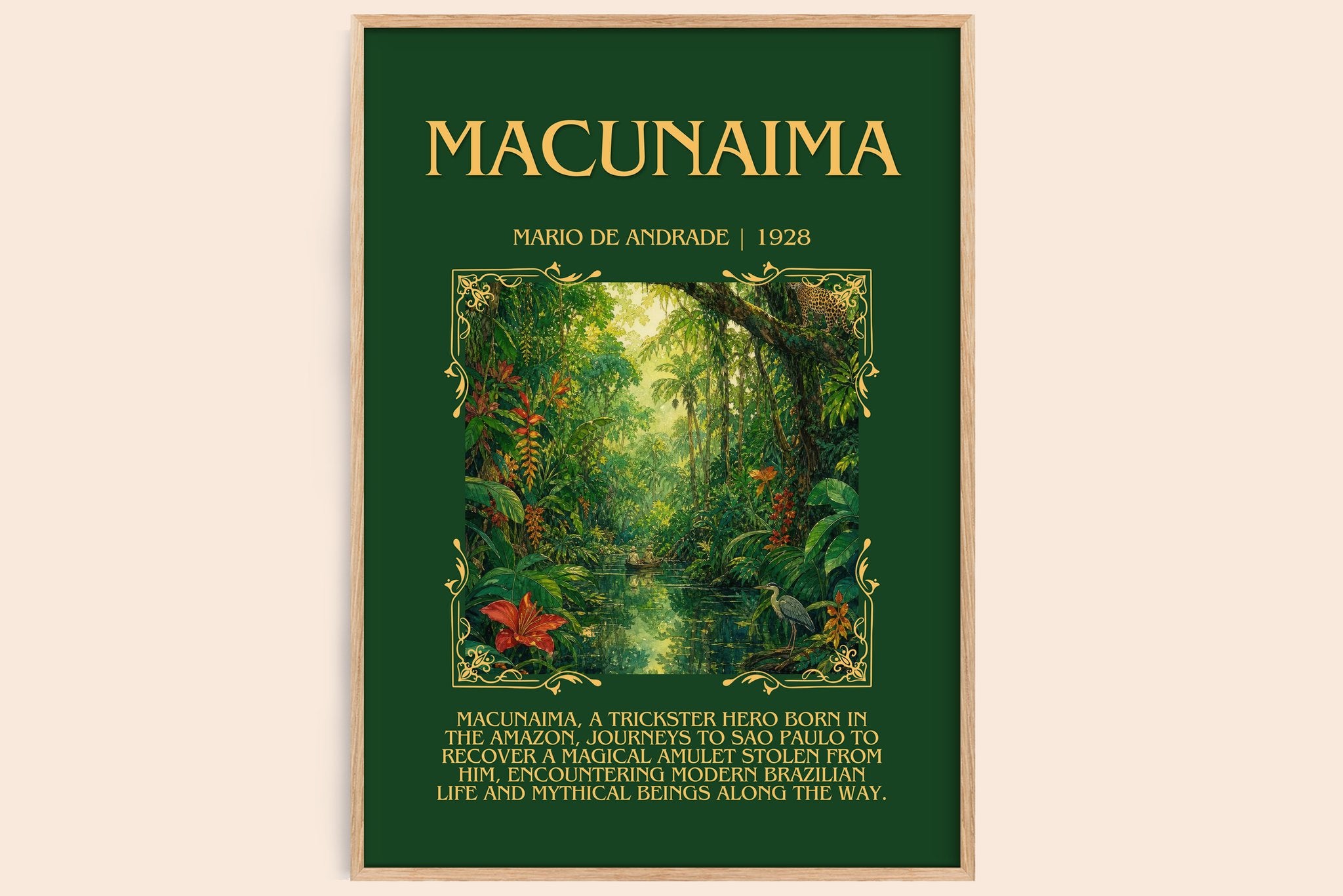 Macunaíma Minimalist Book Poster by Mario de Andrade