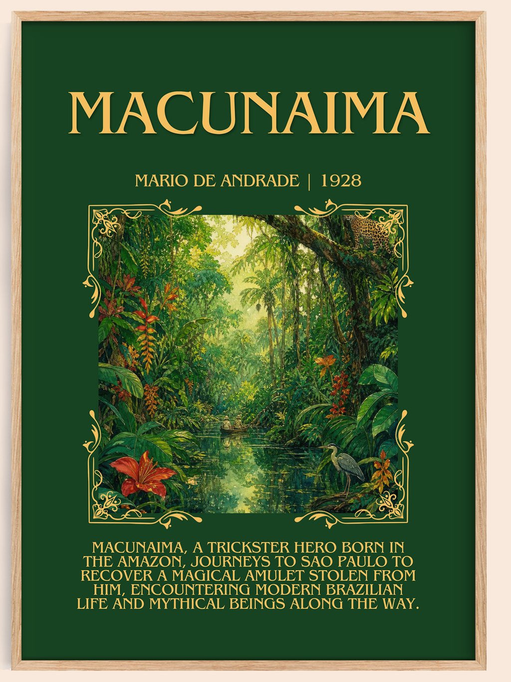 Macunaíma Minimalist Book Poster by Mario de Andrade – book poster