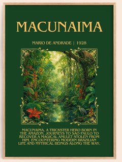 Macunaíma Minimalist Book Poster by Mario de Andrade – book poster