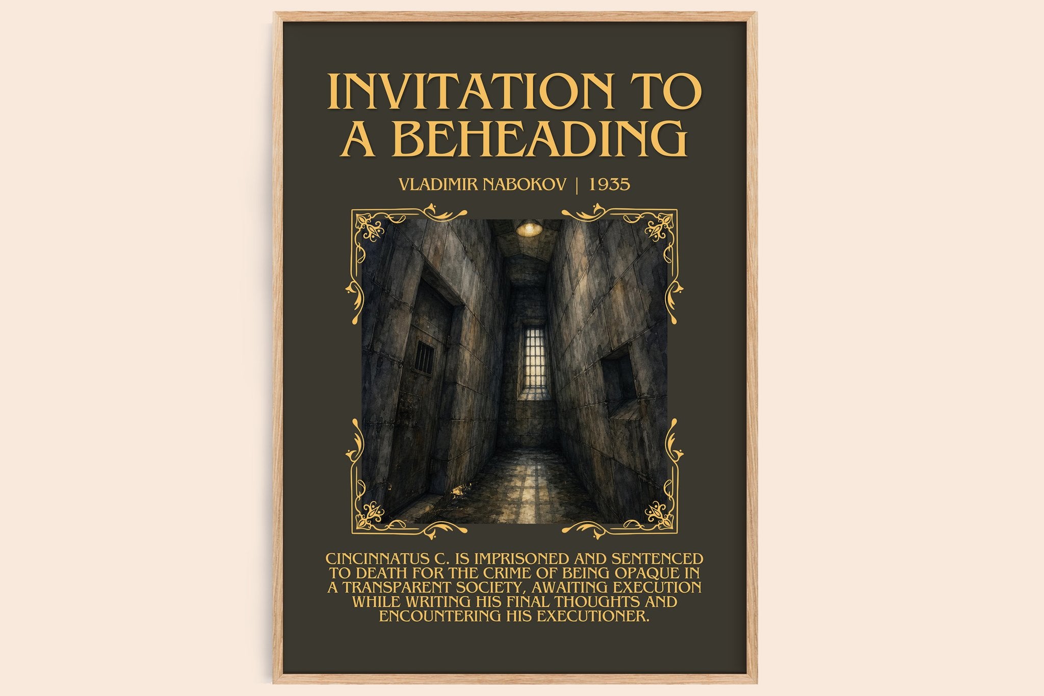 Invitation To A Beheading Minimalist Book Poster by Vladimir Nabokov