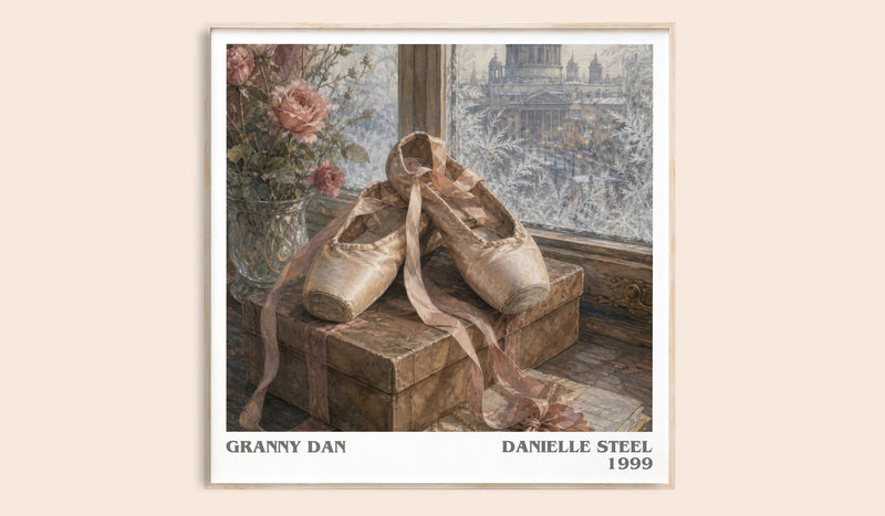 Granny Dan literary book poster by Danielle Steel – framed literary art print
