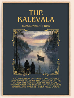 The Kalevala Minimalist Book Poster by Elias Lönnrot – book poster
