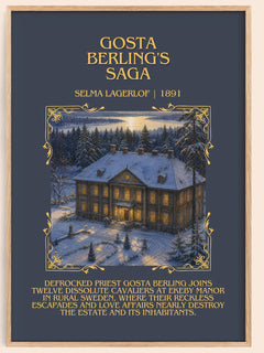 Gösta Berling's Saga Minimalist Book Poster by Selma Lagerlöf – book poster