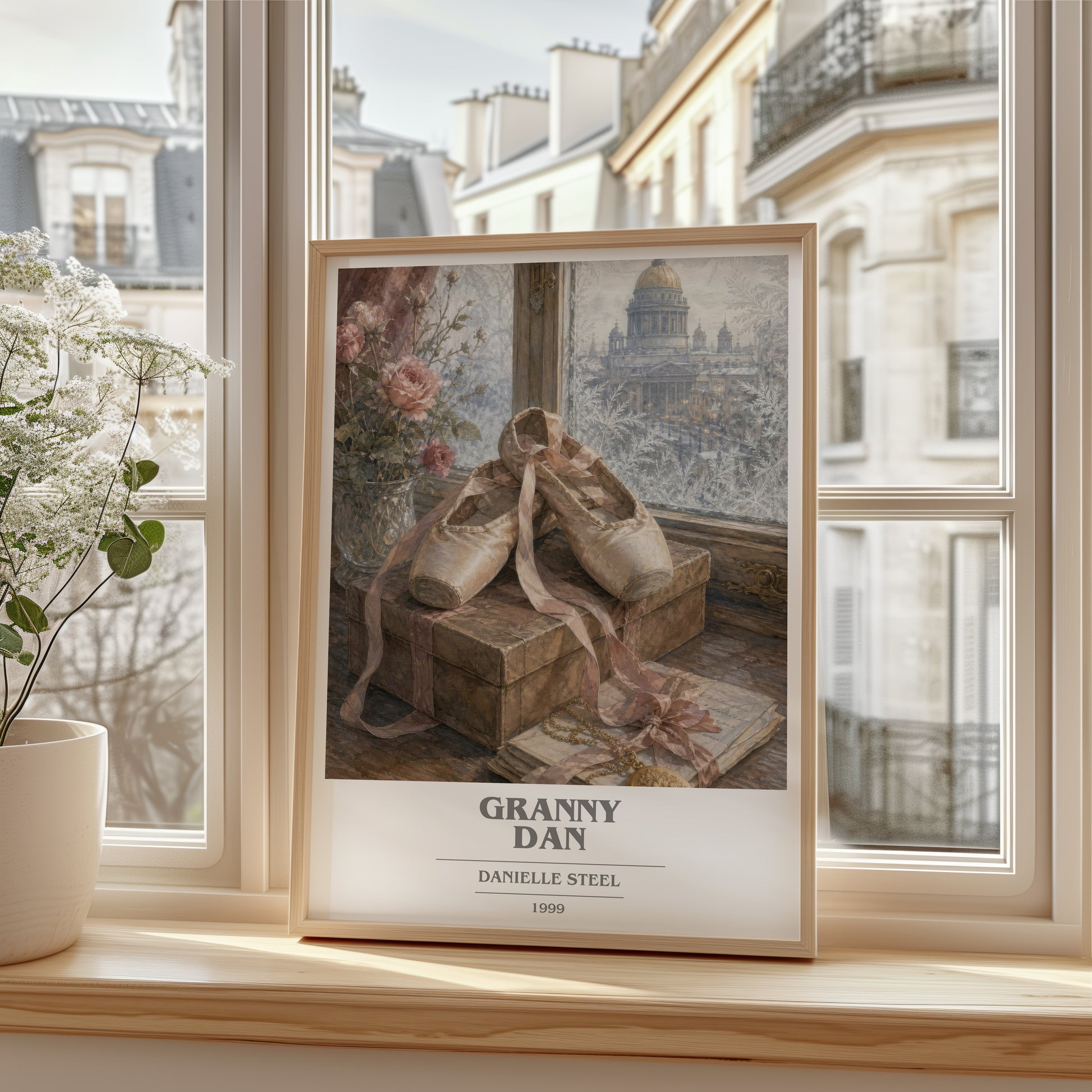 Granny Dan book cover poster colour and style options – Danielle Steel book art