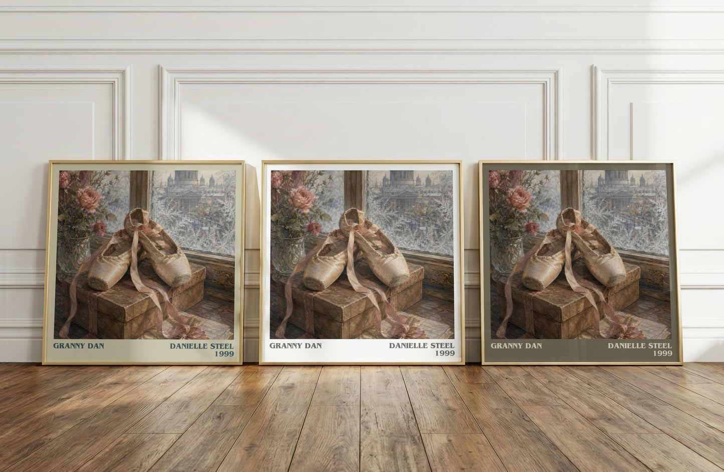 Granny Dan literary art print colour and style options – Danielle Steel book art