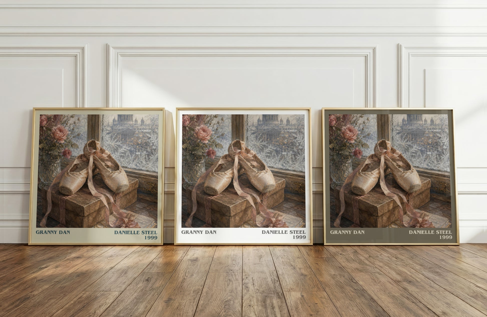 Granny Dan literary art print colour and style options – Danielle Steel book art