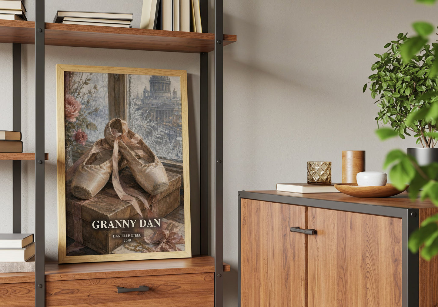 Granny Dan book watercolour illustration paper finish options – matte satin gloss