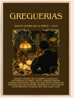 Greguerias Minimalist Book Poster by Ramón Gómez de la Serna – book poster