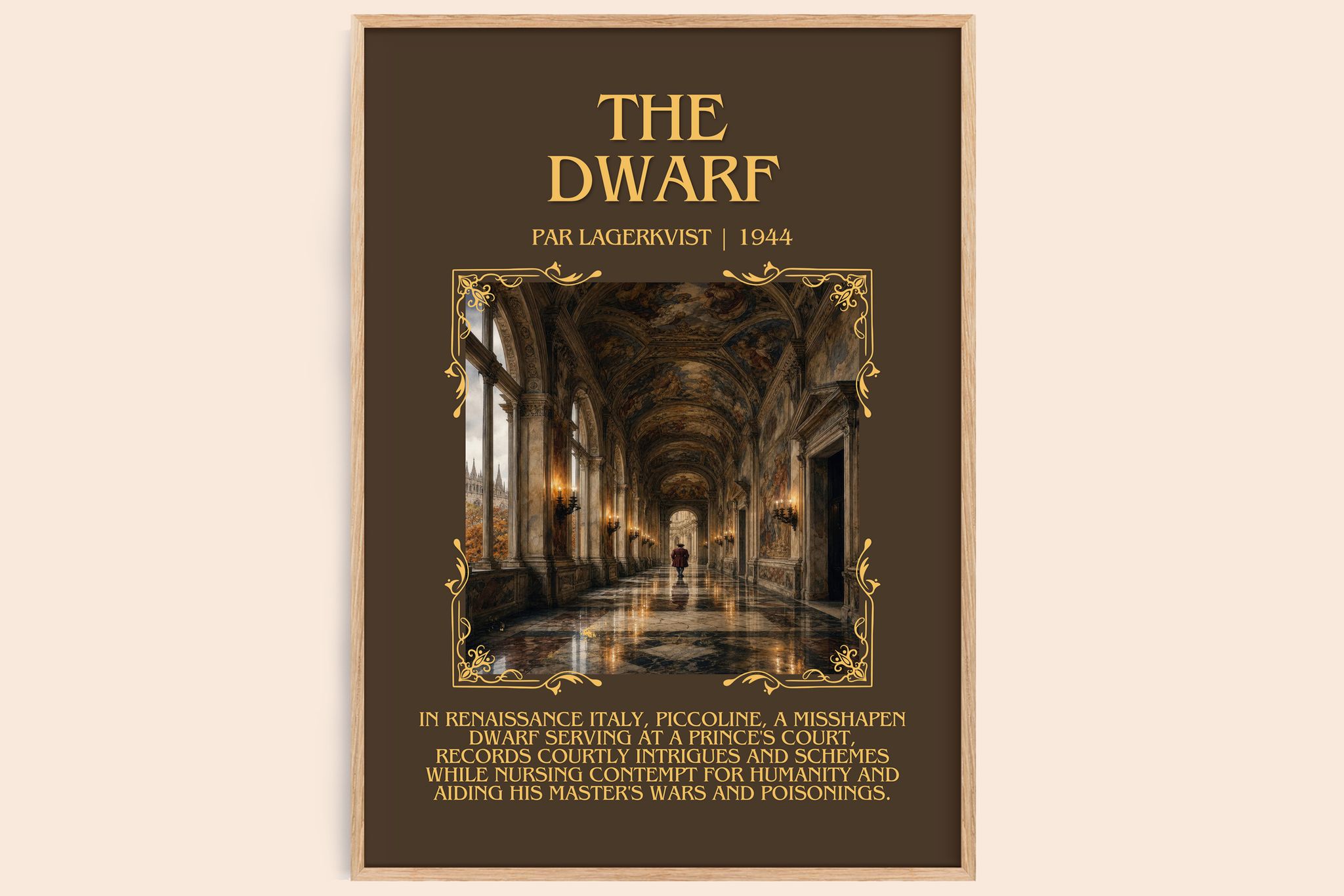The Dwarf Minimalist Book Poster by Par Lagerkvist