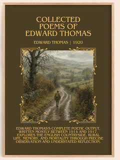 Collected Poems Of Edward Thomas Minimalist Book Poster by E. Thomas – book poster