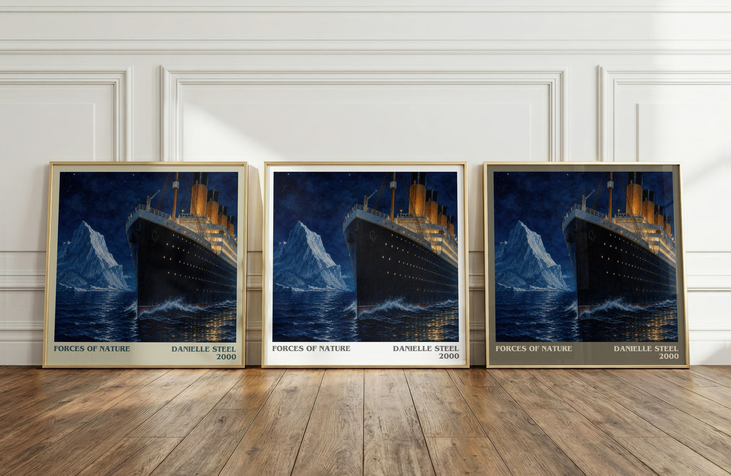 Forces Of Nature literary art print colour and style options – Danielle Steel book art