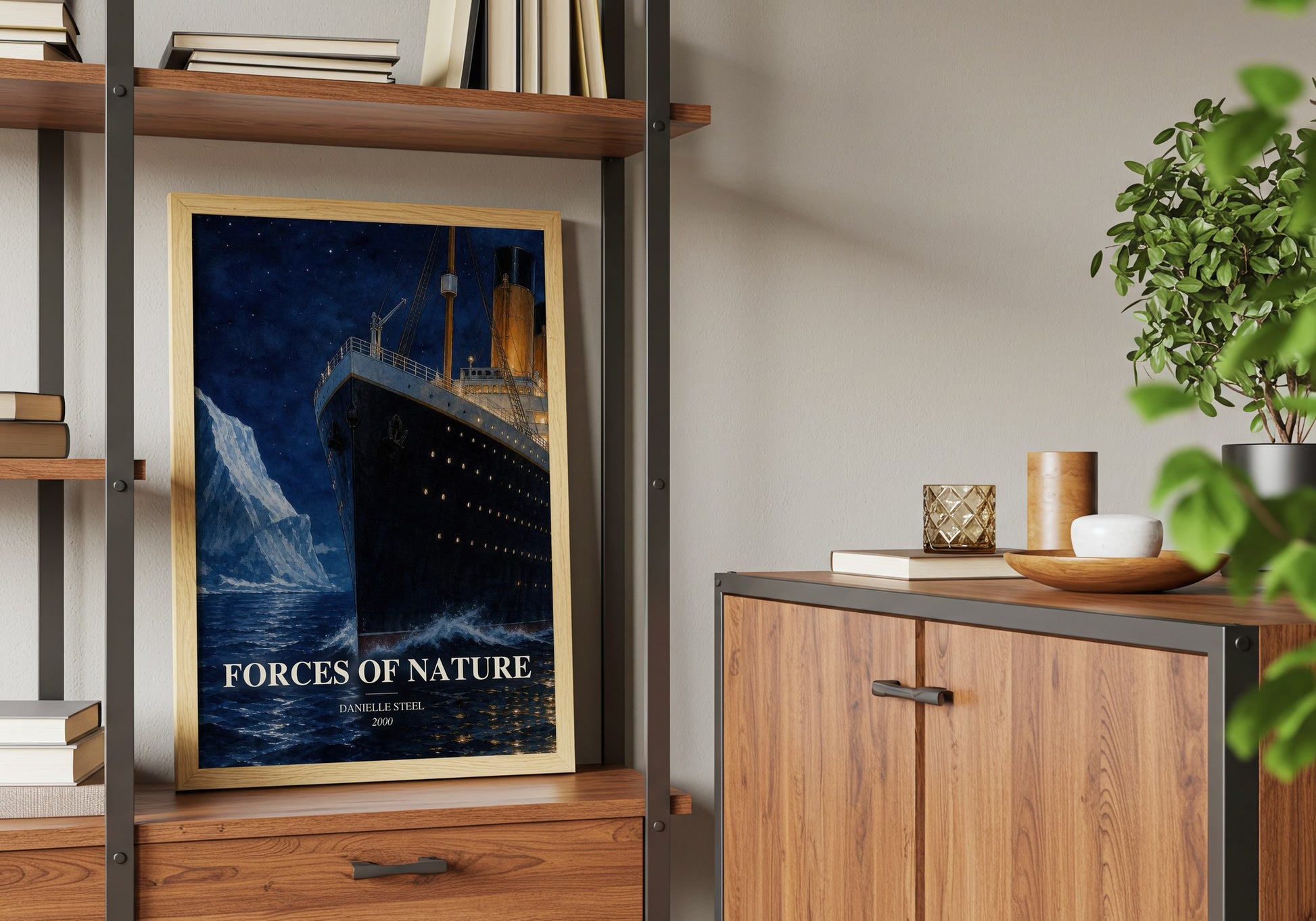 Forces Of Nature book watercolour illustration paper finish options – matte satin gloss