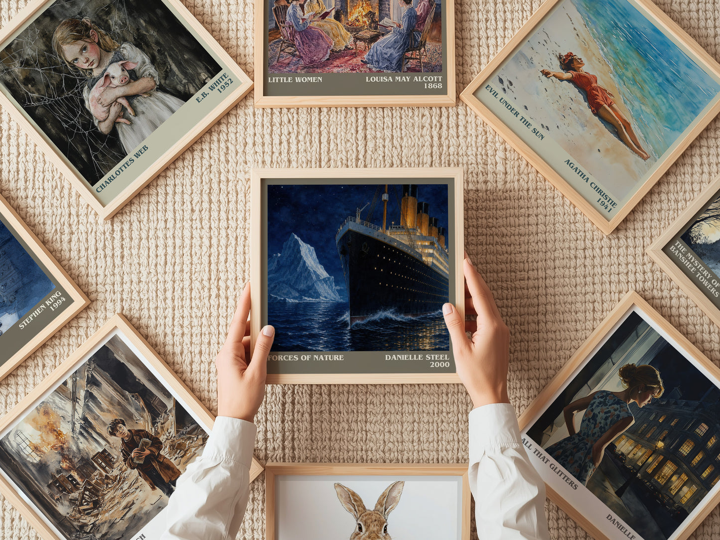 Forces Of Nature literary book poster framed on wall – contemporary fiction wall art
