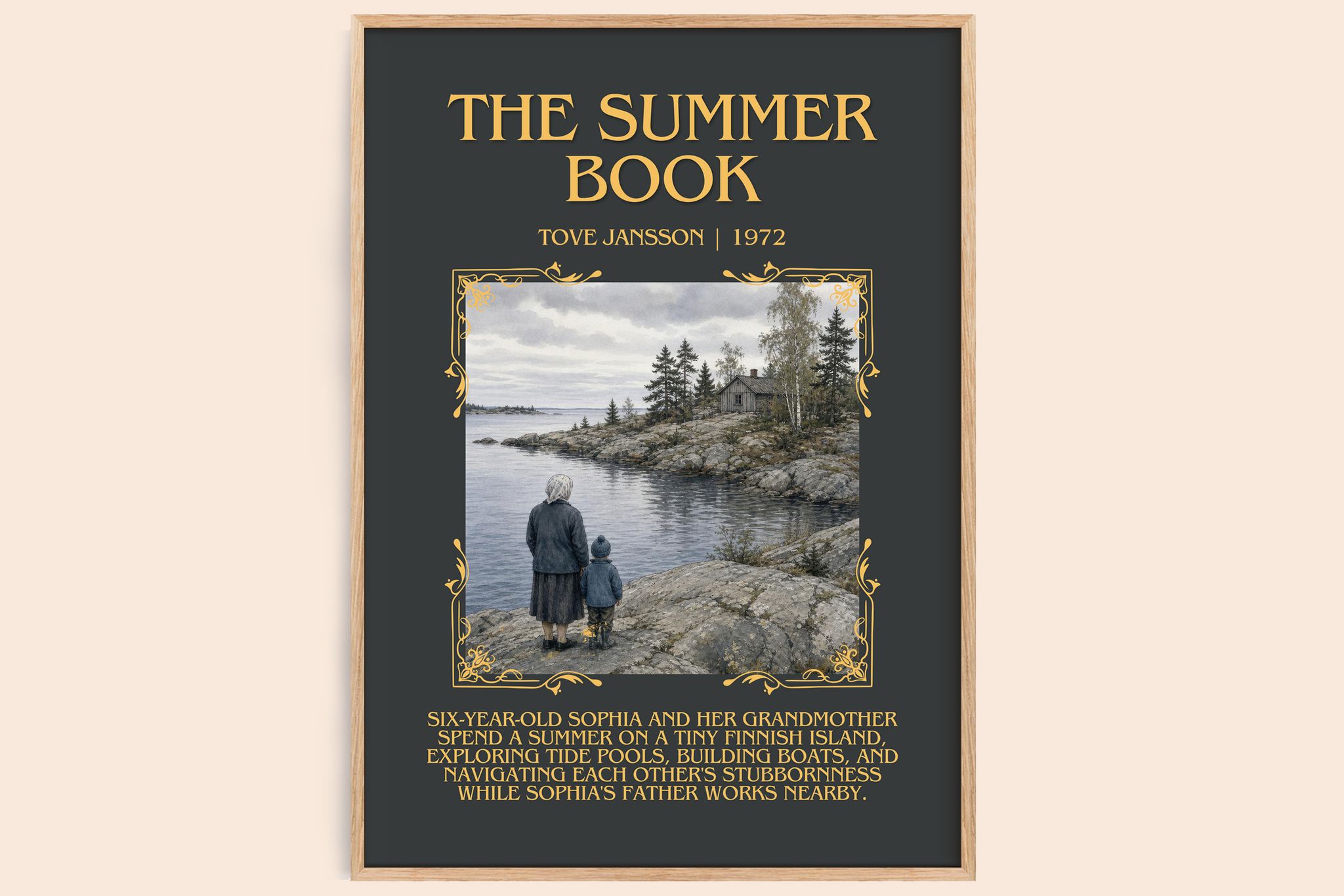 The Summer Book Minimalist Book Poster by Tove Jansson