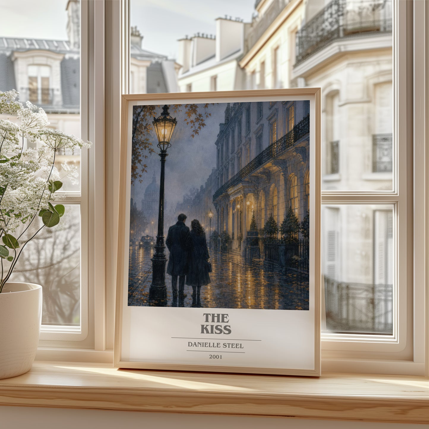 The Kiss book cover poster colour and style options – Danielle Steel book art