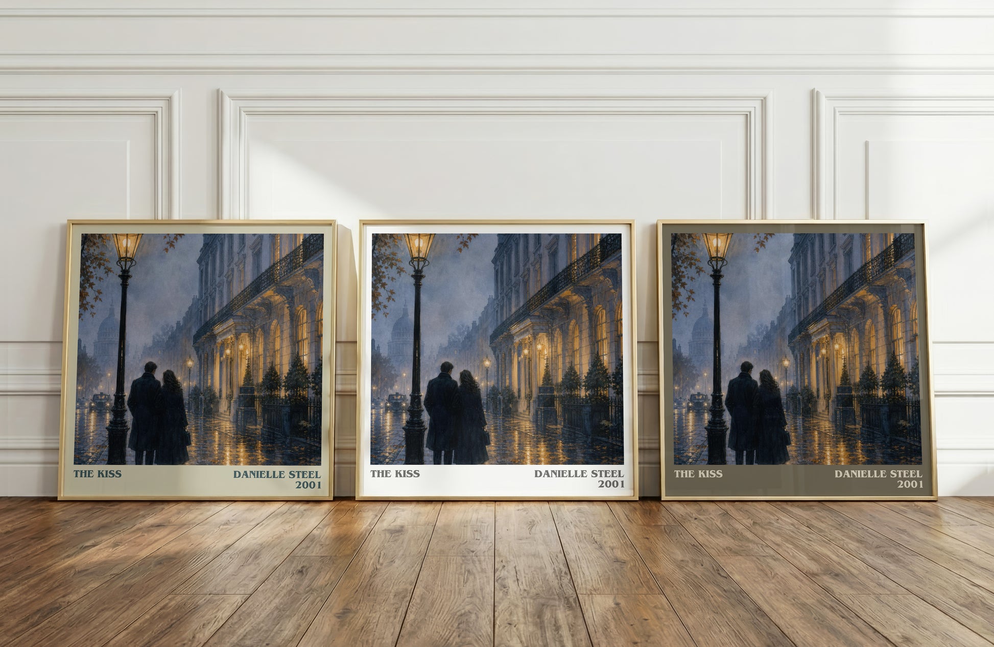 The Kiss literary art print colour and style options – Danielle Steel book art