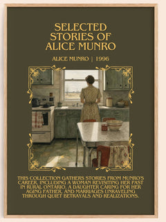 Selected Stories of Alice Munro Minimalist Book Poster by Alice Munro – book poster