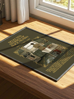 Selected Stories of Alice Munro Minimalist Book Poster by Alice Munro – print on a sunlit desk