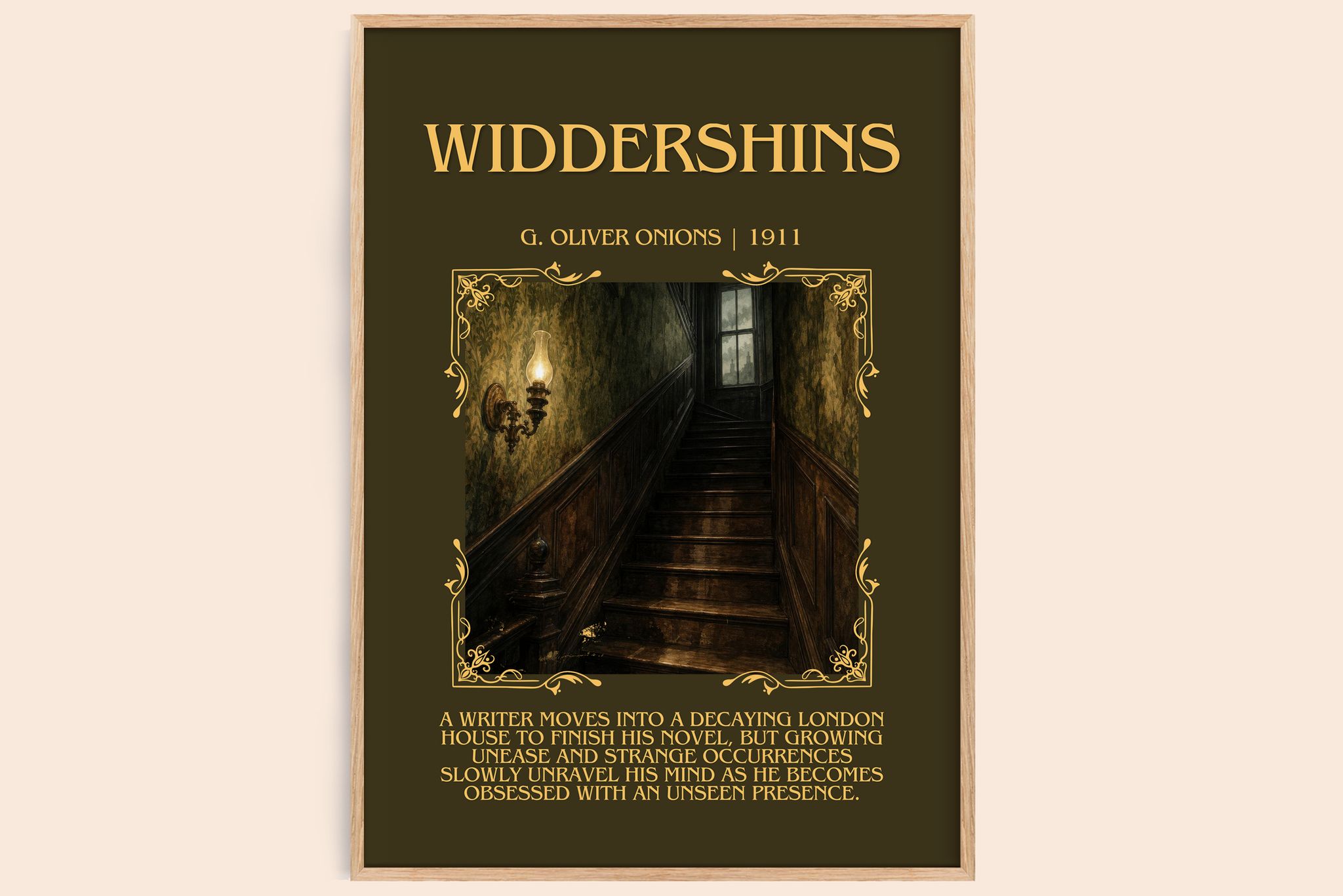 Widdershins Minimalist Book Poster by G. Oliver Onions