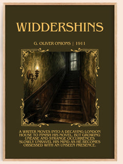 Widdershins Minimalist Book Poster by G. Oliver Onions – book poster